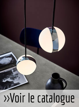 Lampe ronde à suspendre, design danois Herstal