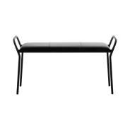 grand tabouret noir cuir 