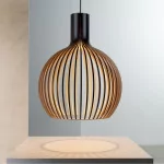 Suspension design ronde en bois Suspension design ronde en bois
