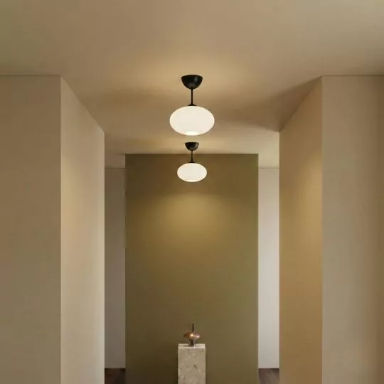Plafonnier design noir Bullo