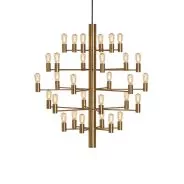 Lustre chandelier Manola 30 laiton