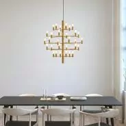 Lustre chandelier doré