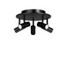 Plafonnier design 5 spots Cato noir