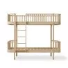 Lit superposé haut en chêne 90x200 Wood