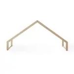 Structure cabane pour lit Novel 120 x 200 cm, bouleau/chêne