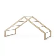 Structure cabane pour lit Novel 120 x 200 cm, bouleau/chêne