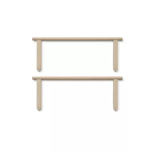 Barrière de lit Camp Novel en chêne, lot de 2 pièces
