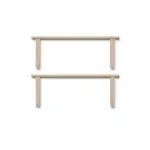Barrière de lit Camp Novel en chêne, lot de 2 pièces