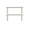Barrière de lit Camp Novel en chêne, lot de 2 pièces