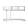 Lit mezzanine mi-haut 90x200 Wood
