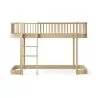 Lit mezzanine mi-haut 90x200 Wood