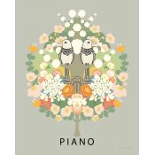 tableau pour enfant fleuri piano