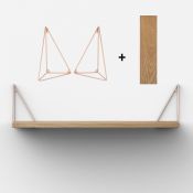 équerres et étagère blanches pythagoras design