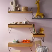 Étagère suspendue chambre design Maze