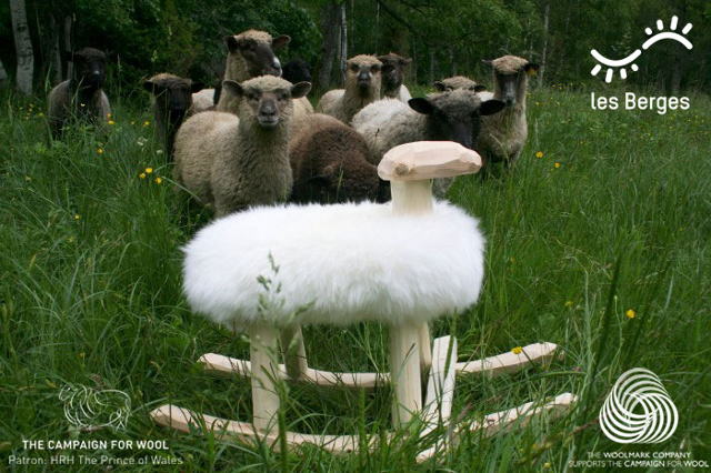 mouton à bascule design 