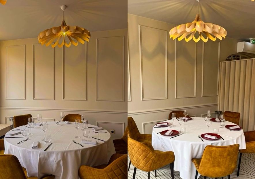 projet de luminaire avec le restaurant Le Rocher